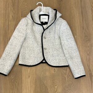 ba&sh Gray Blazer with Black Trim